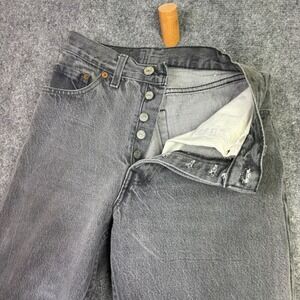 Levi's 501 Jeans Womens 9 Black Vintage USA Made Straight Leg Denim 26501-6159